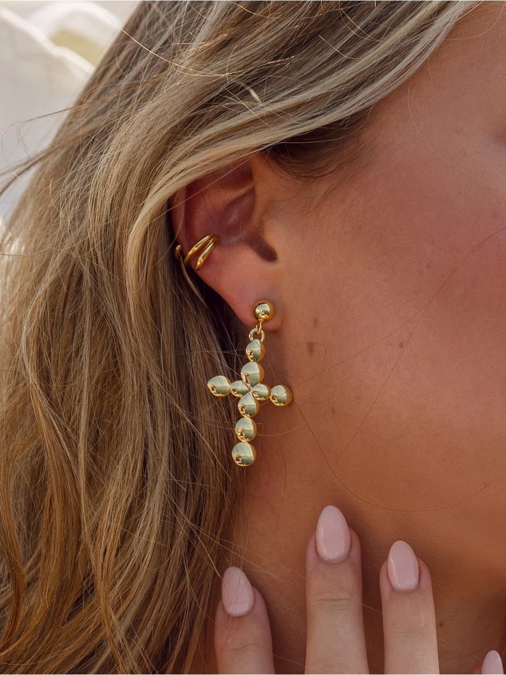 Uncommon Cross Drop Earrings